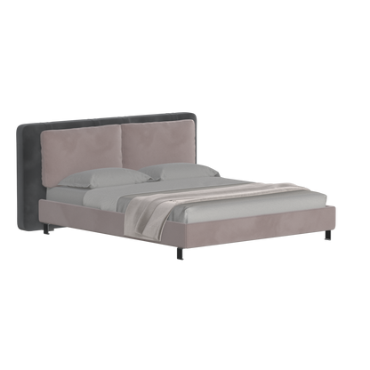 Giovanna Double Bed with Elegant Headboard