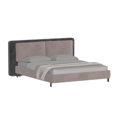 Giovanna Double Bed with Elegant Headboard