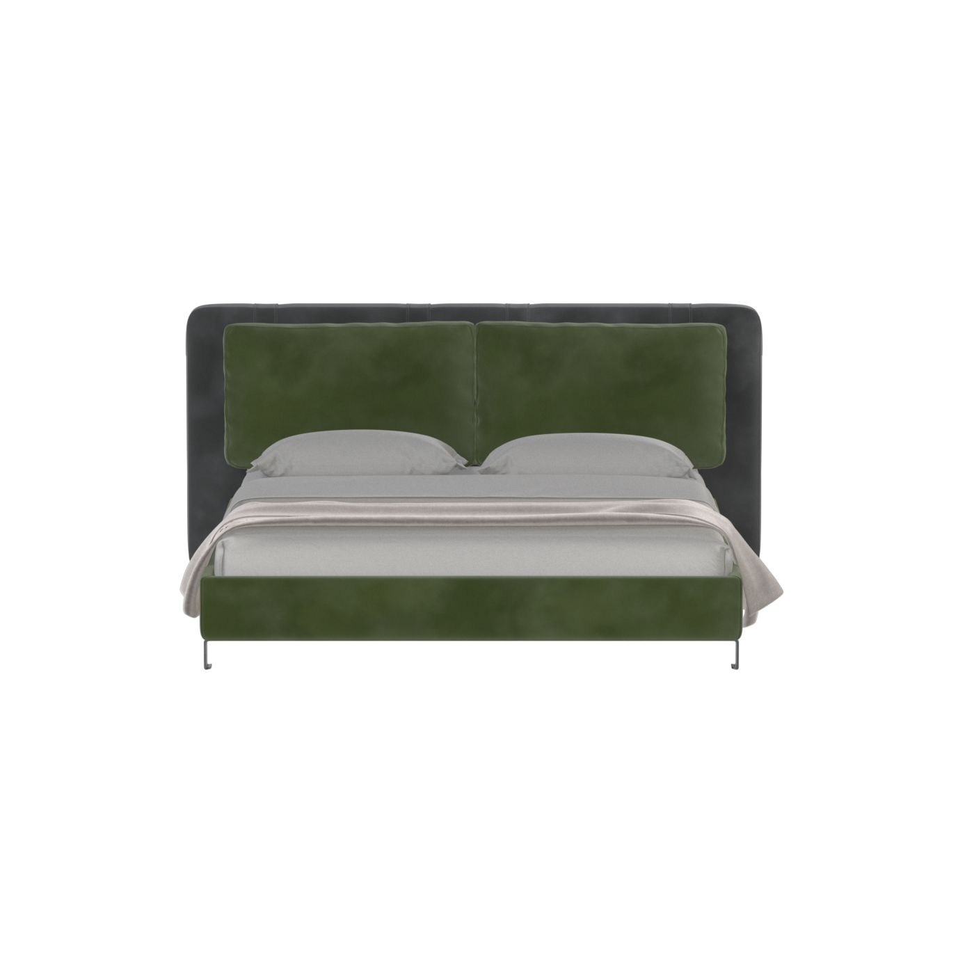Giovanna Double Bed with Elegant Headboard
