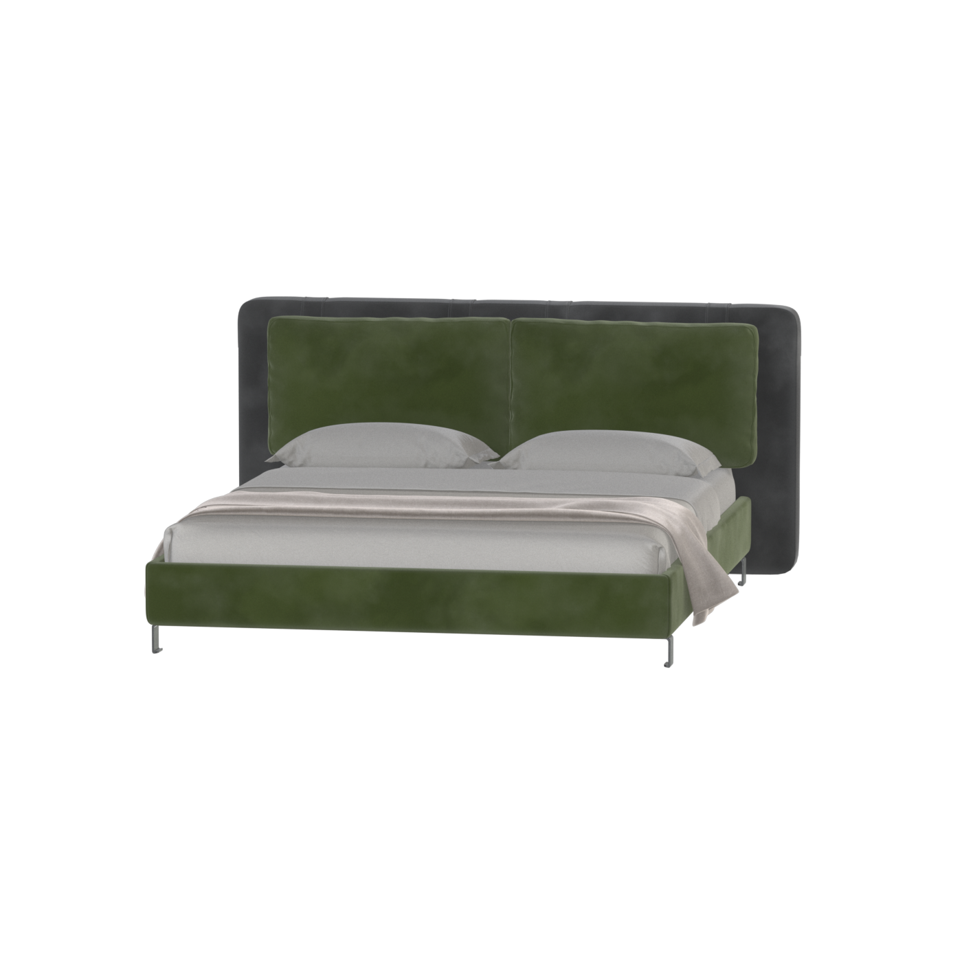 Giovanna Double Bed with Elegant Headboard