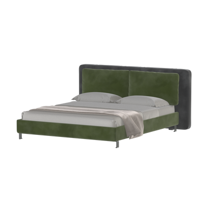 Giovanna Double Bed with Elegant Headboard