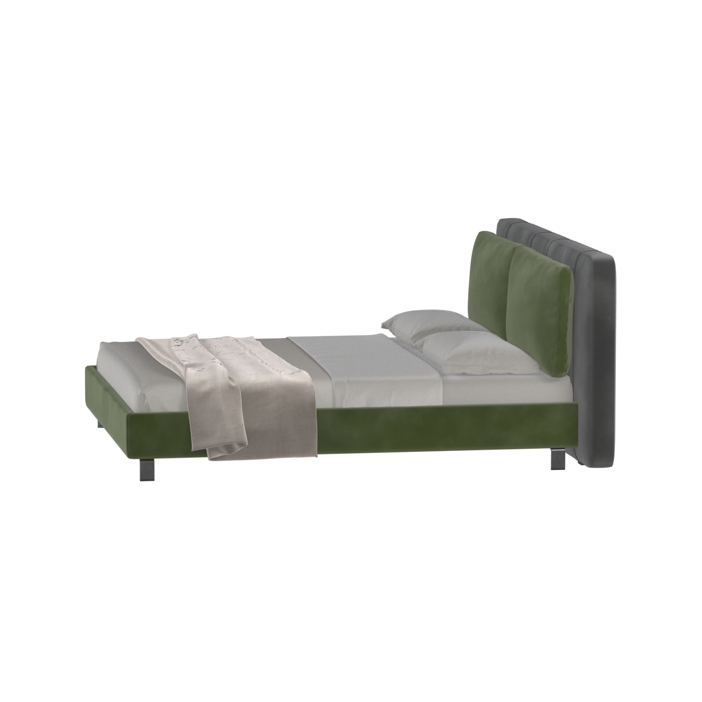 Giovanna Double Bed with Elegant Headboard