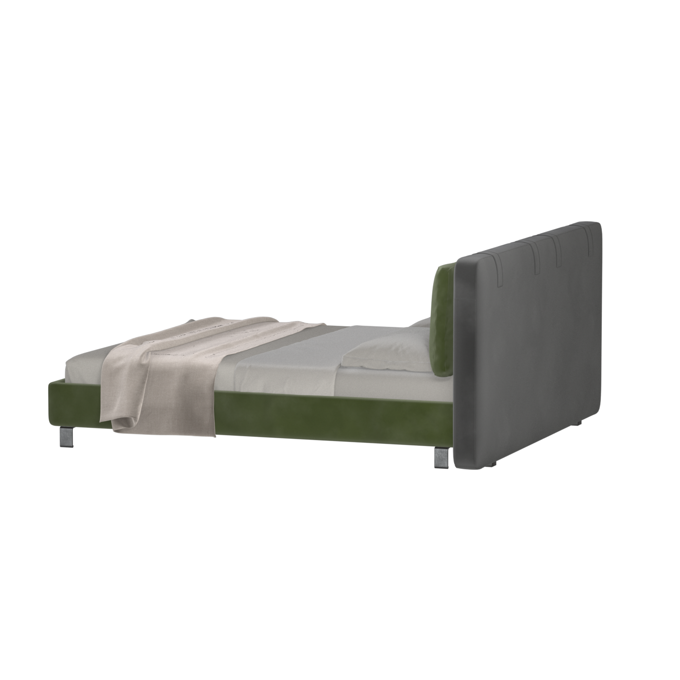 Giovanna Double Bed with Elegant Headboard