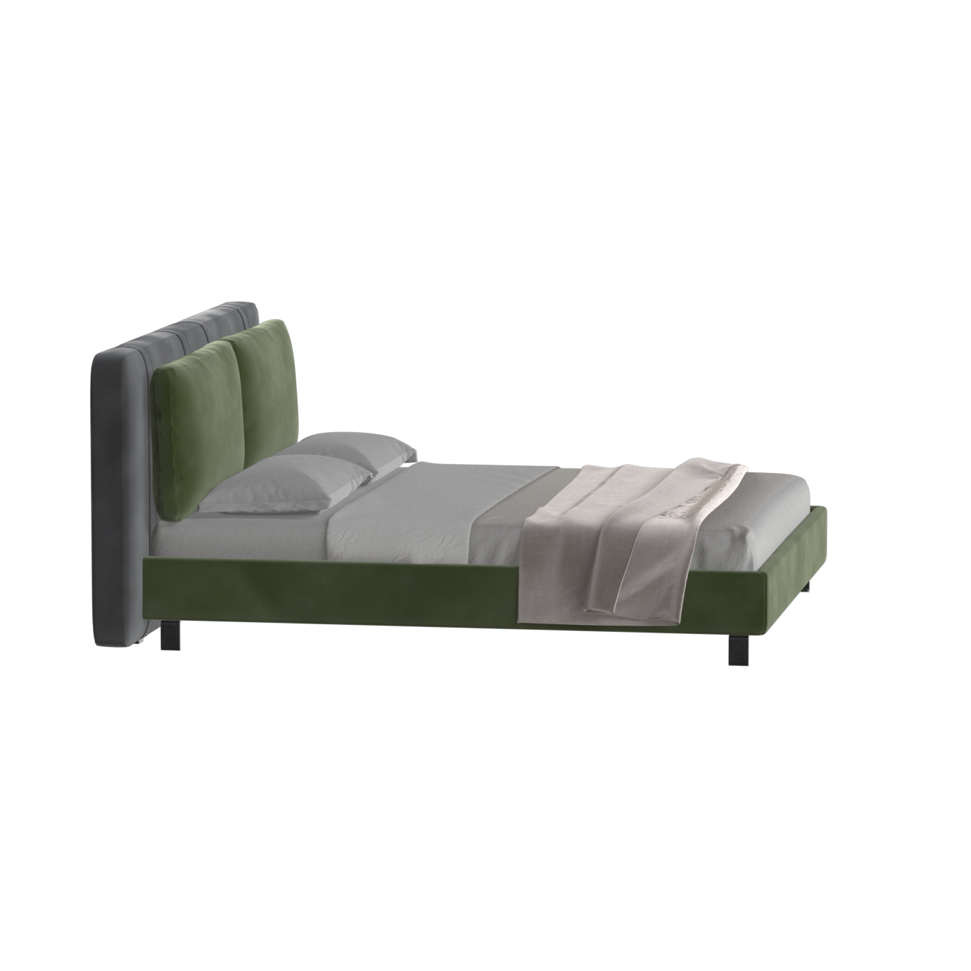 Giovanna Double Bed with Elegant Headboard