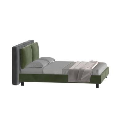 Giovanna Double Bed with Elegant Headboard