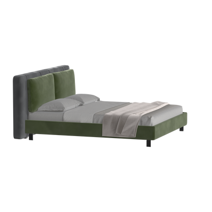 Giovanna Double Bed with Elegant Headboard