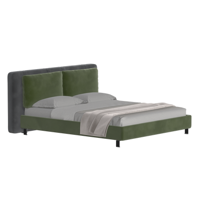 Giovanna Double Bed with Elegant Headboard