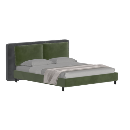 Giovanna Double Bed with Elegant Headboard