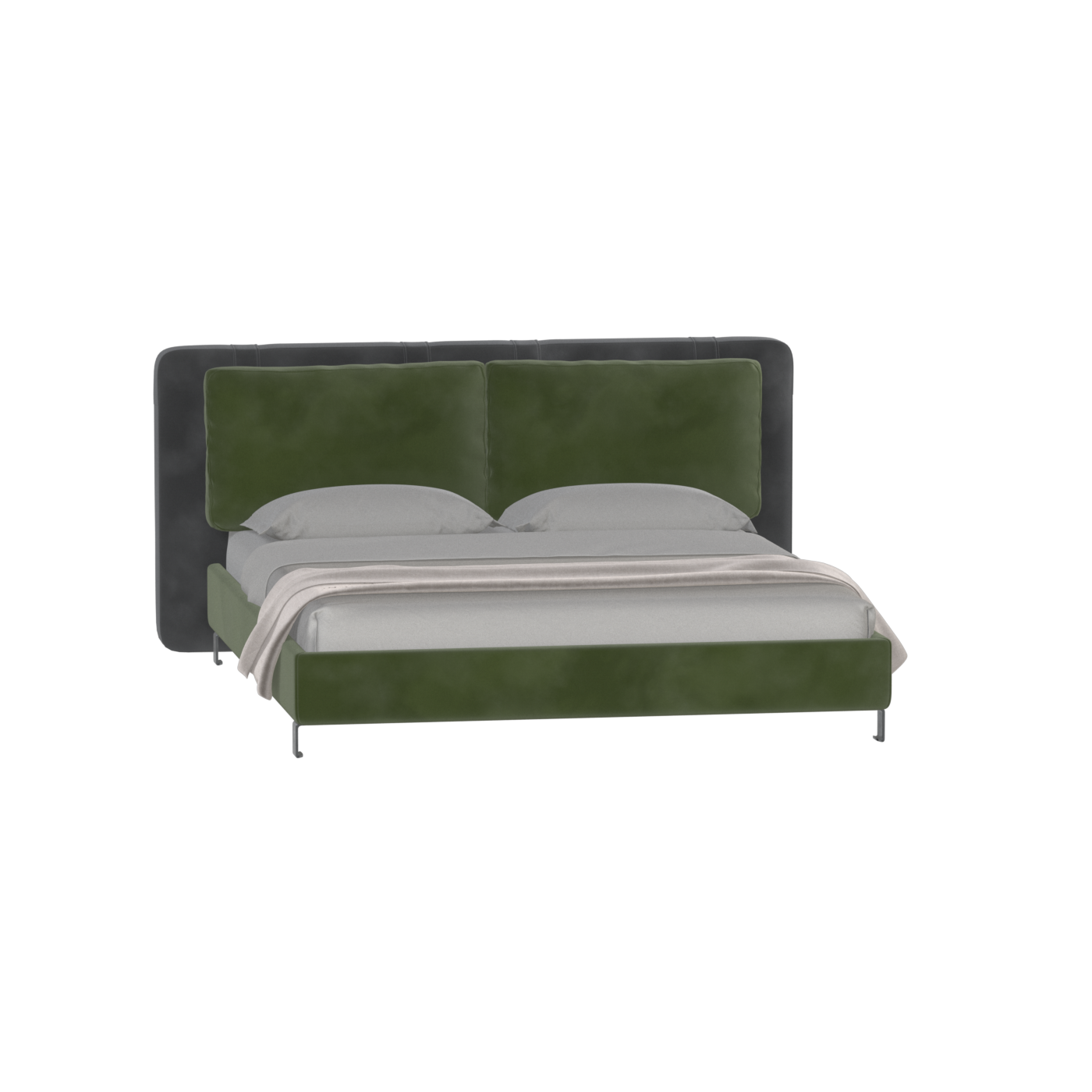 Giovanna Double Bed with Elegant Headboard