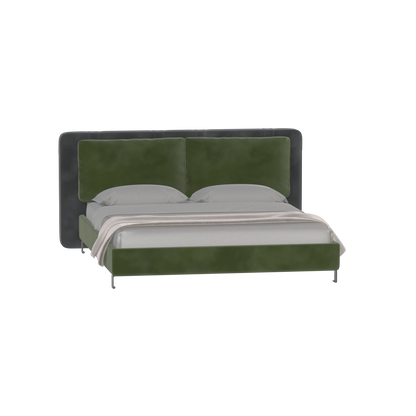 Giovanna Double Bed with Elegant Headboard