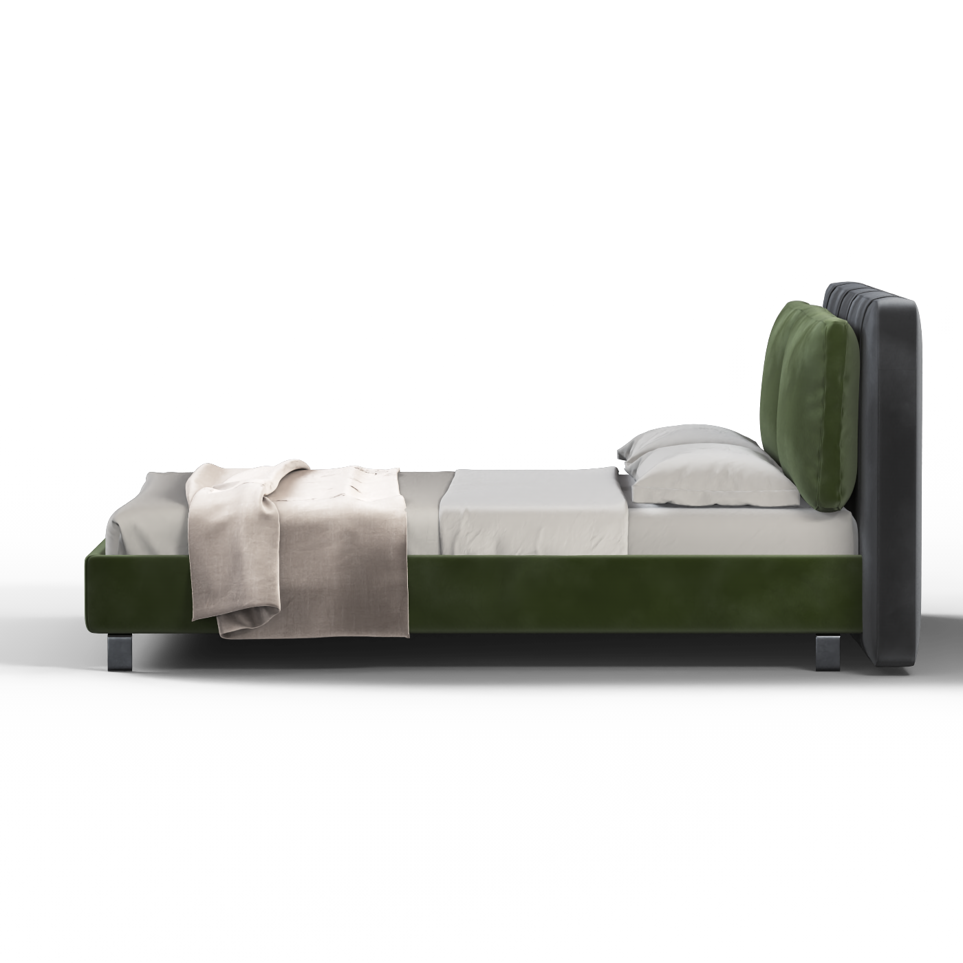 Giovanna Double Bed with Elegant Headboard