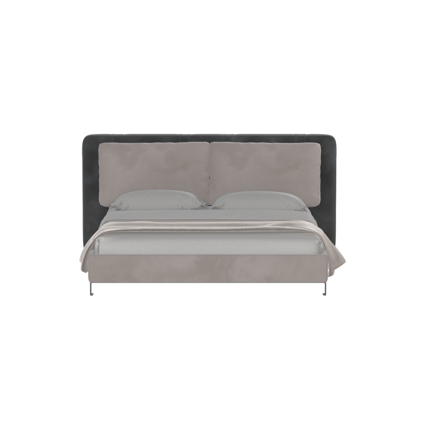 Giovanna Double Bed with Elegant Headboard