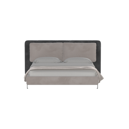 Giovanna Double Bed with Elegant Headboard