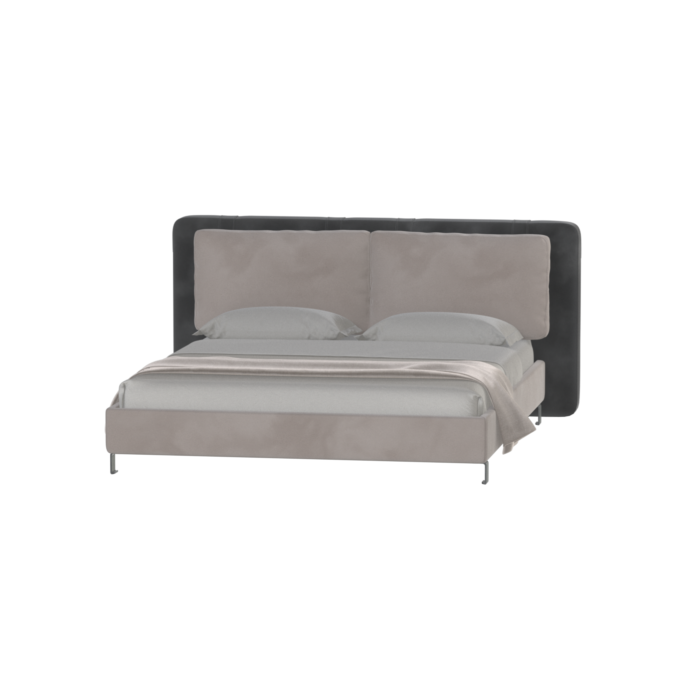 Giovanna Double Bed with Elegant Headboard