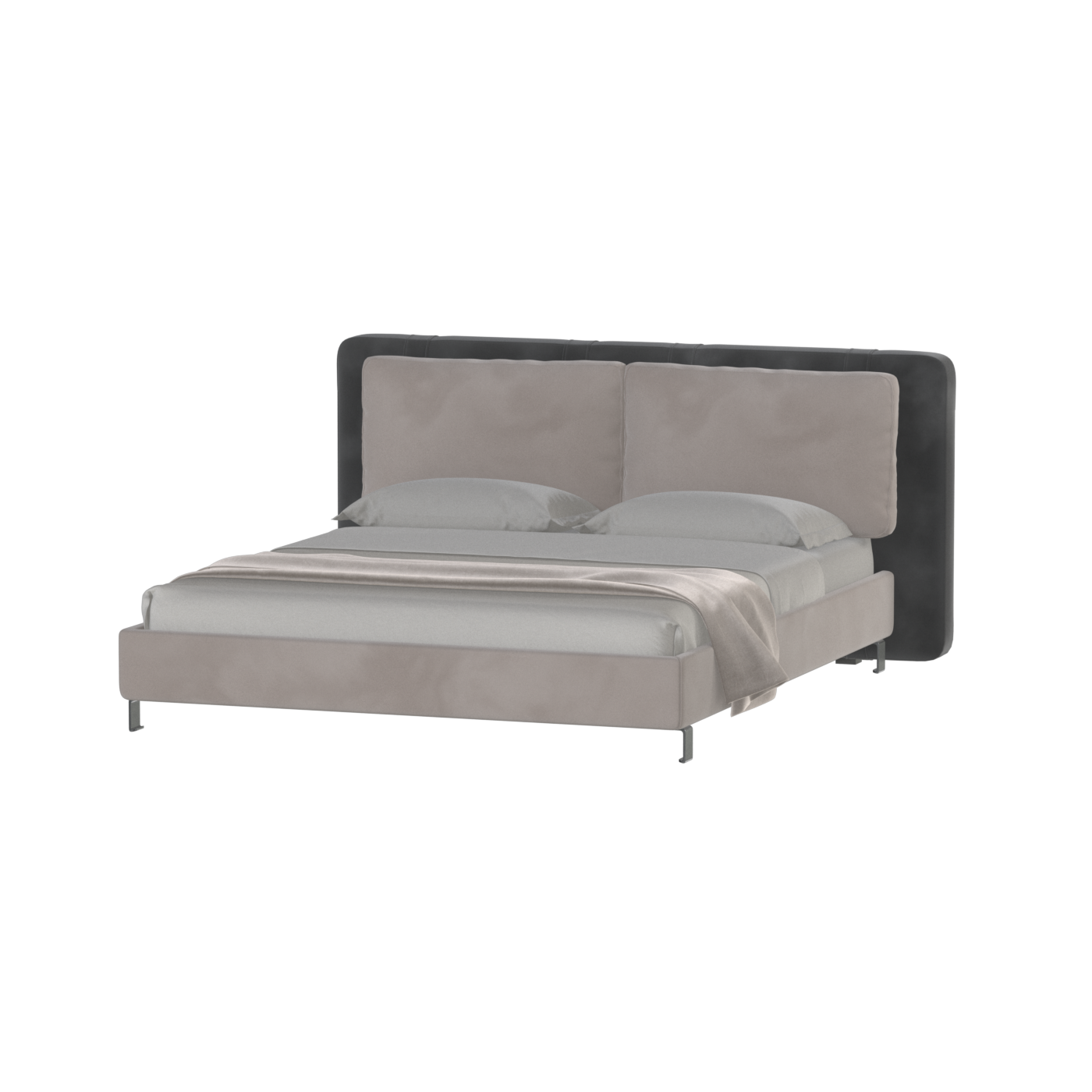 Giovanna Double Bed with Elegant Headboard
