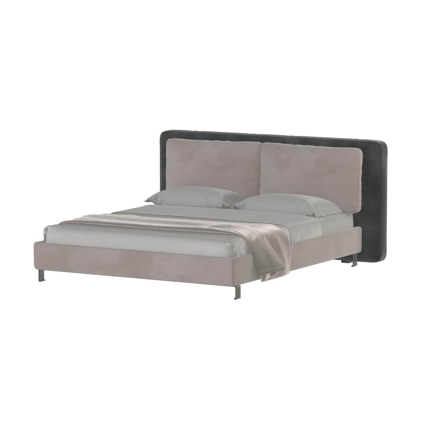 Giovanna Double Bed with Elegant Headboard