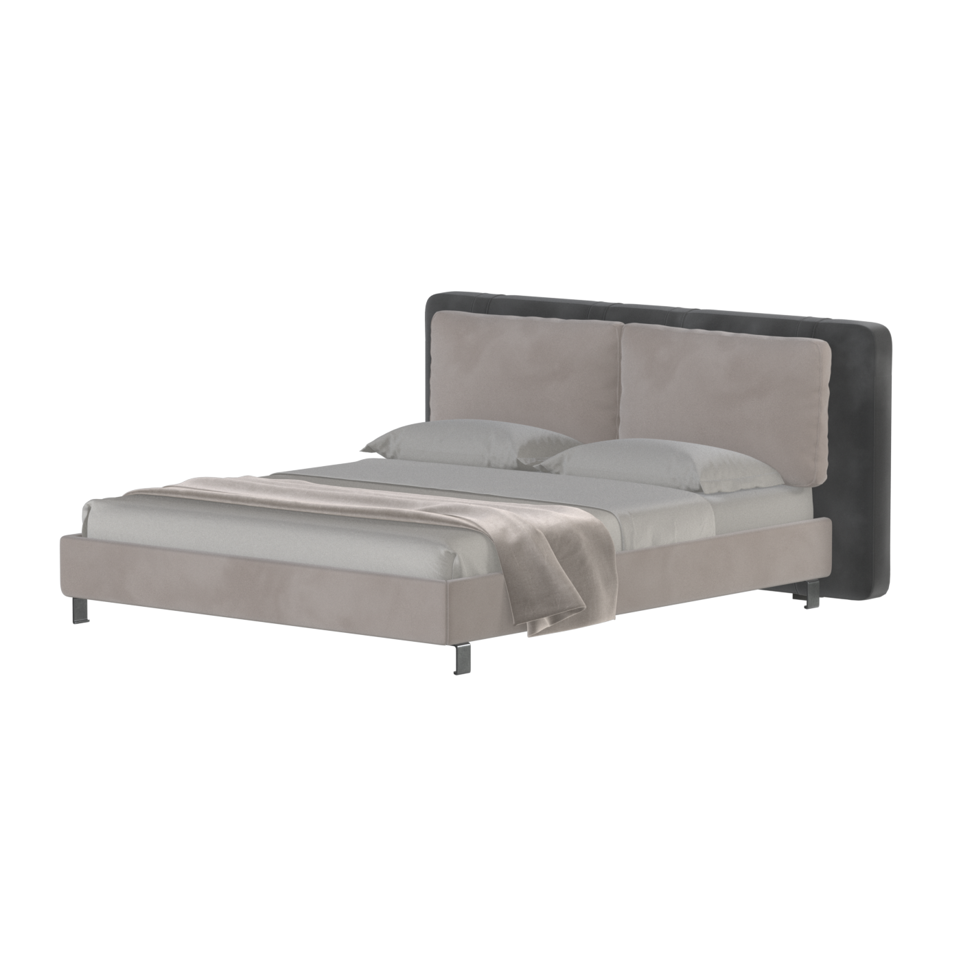 Giovanna Double Bed with Elegant Headboard