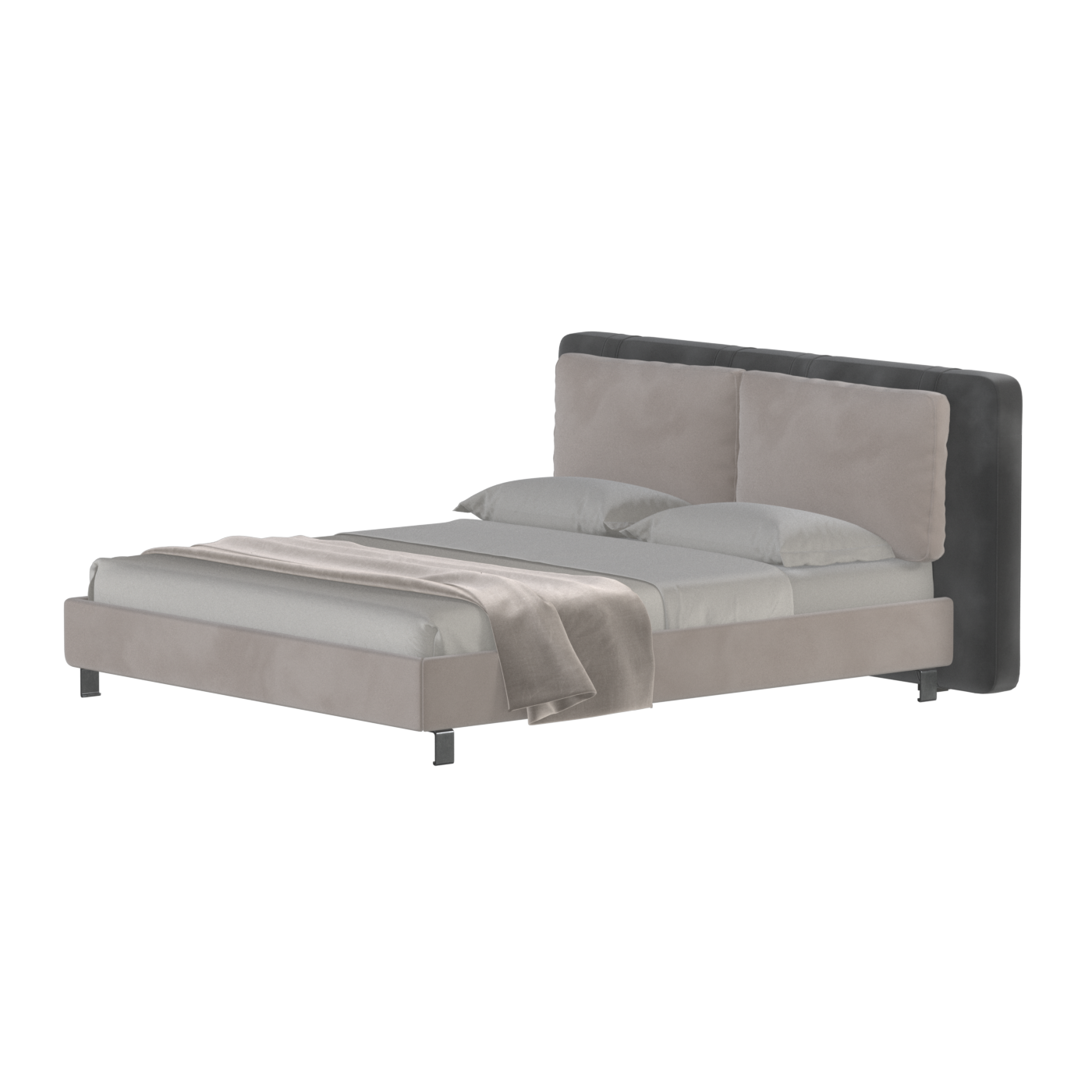 Giovanna Double Bed with Elegant Headboard