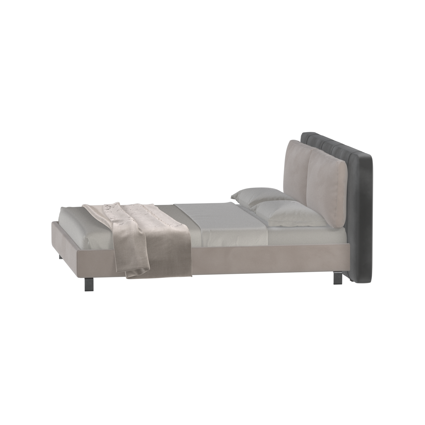 Giovanna Double Bed with Elegant Headboard