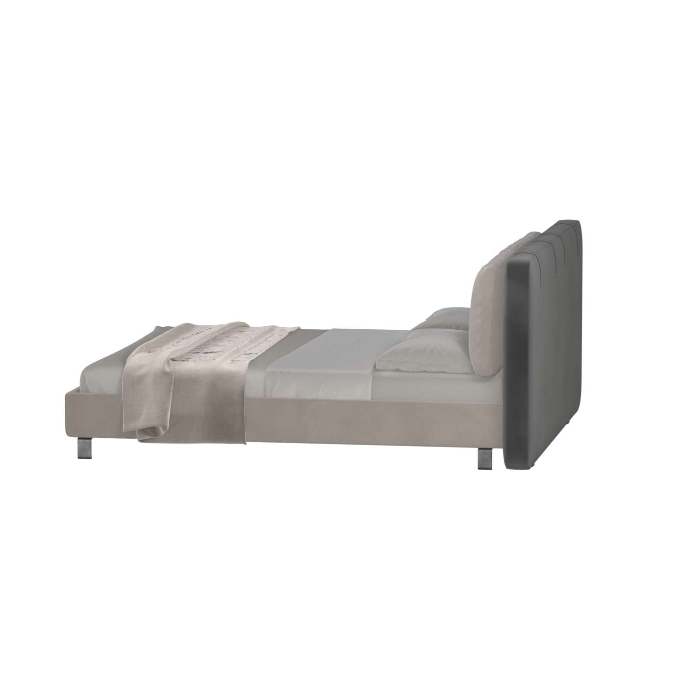 Giovanna Double Bed with Elegant Headboard