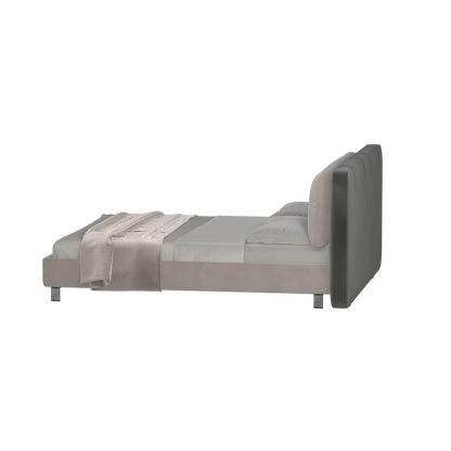 Giovanna Double Bed with Elegant Headboard