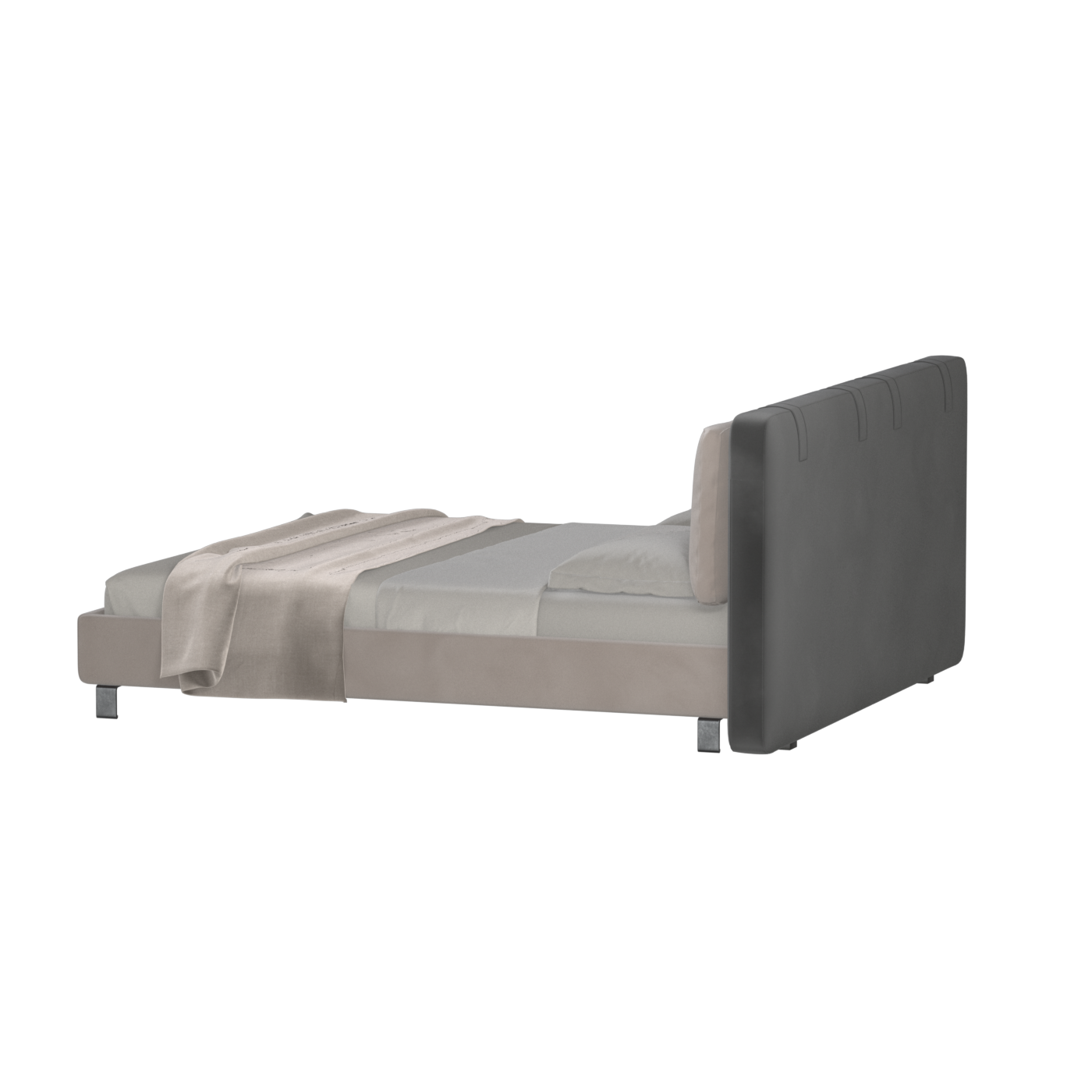 Giovanna Double Bed with Elegant Headboard