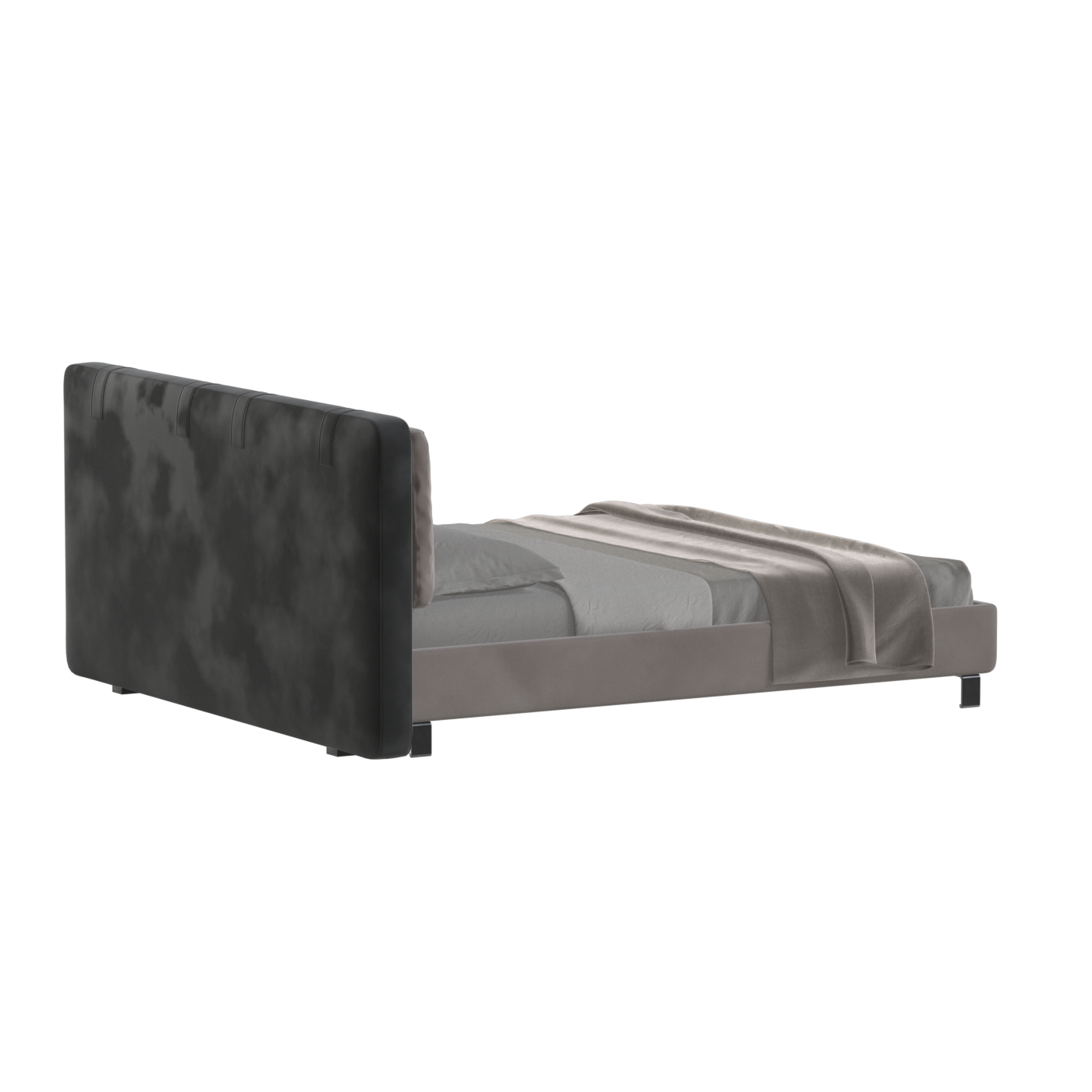 Giovanna Double Bed with Elegant Headboard
