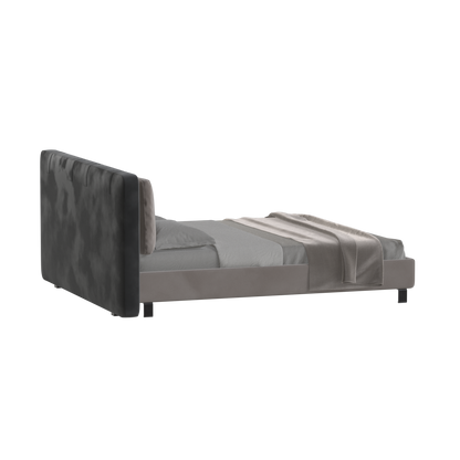 Giovanna Double Bed with Elegant Headboard