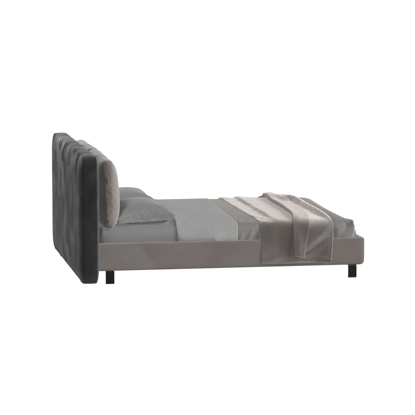 Giovanna Double Bed with Elegant Headboard