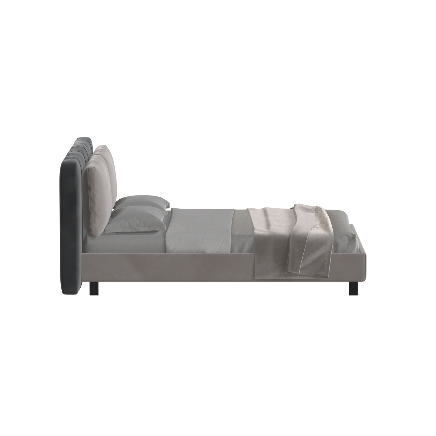 Giovanna Double Bed with Elegant Headboard