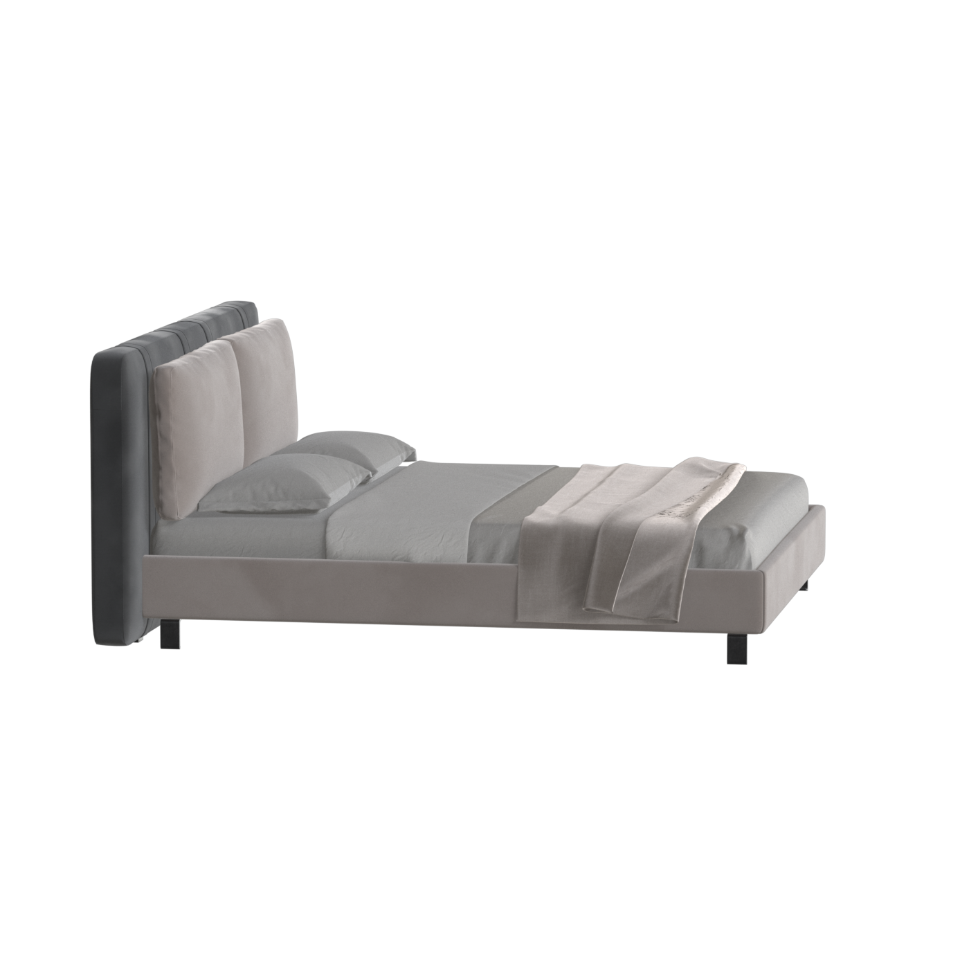 Giovanna Double Bed with Elegant Headboard