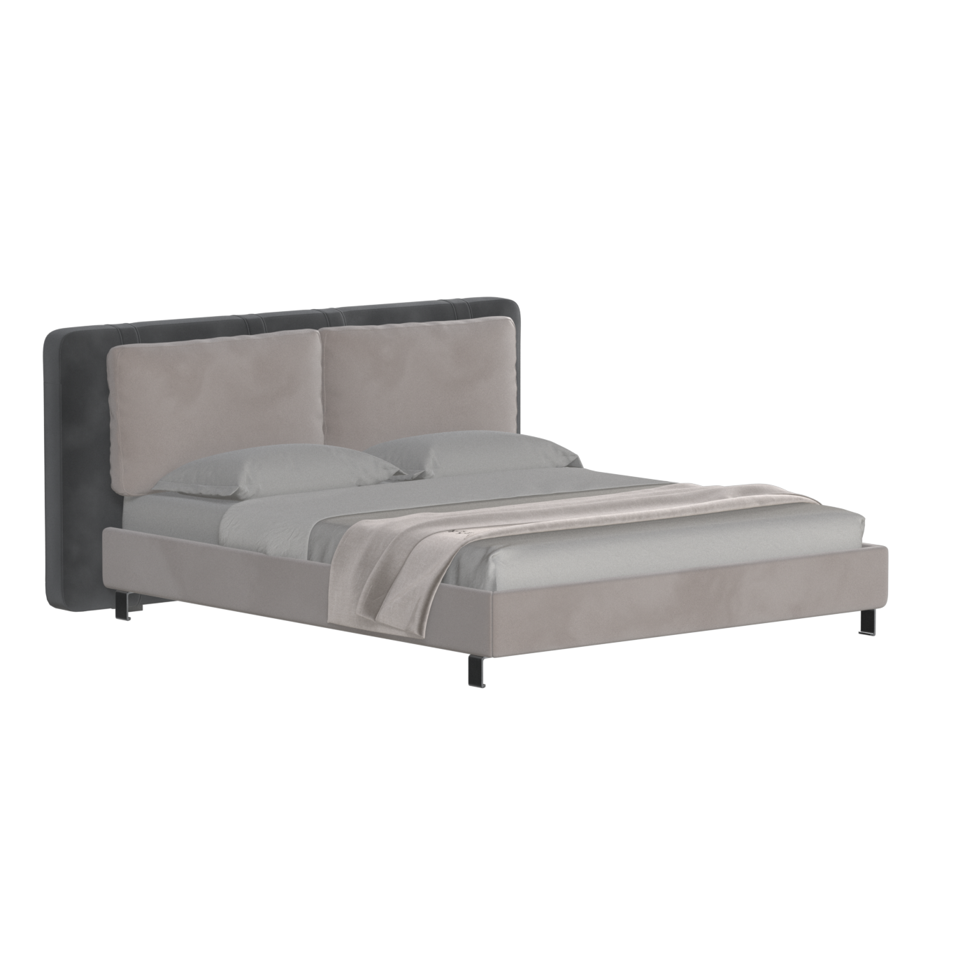 Giovanna Double Bed with Elegant Headboard