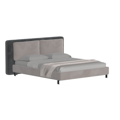 Giovanna Double Bed with Elegant Headboard