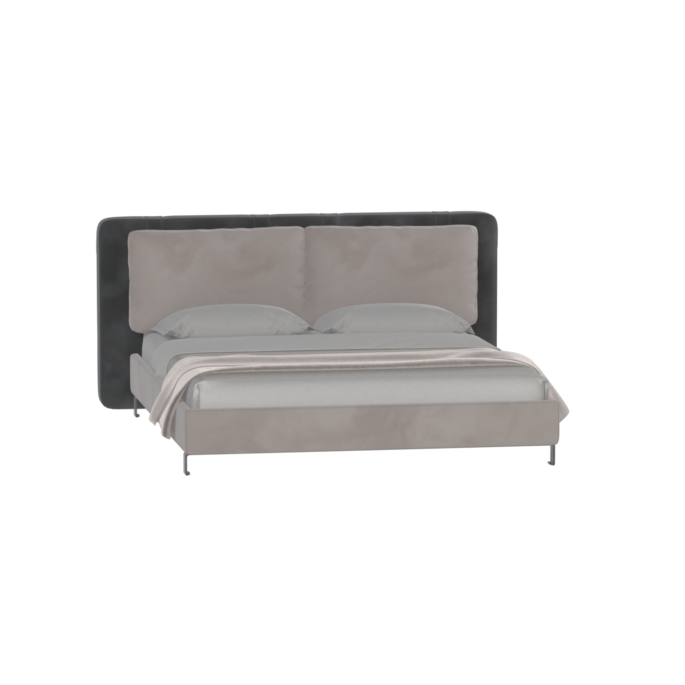 Giovanna Double Bed with Elegant Headboard