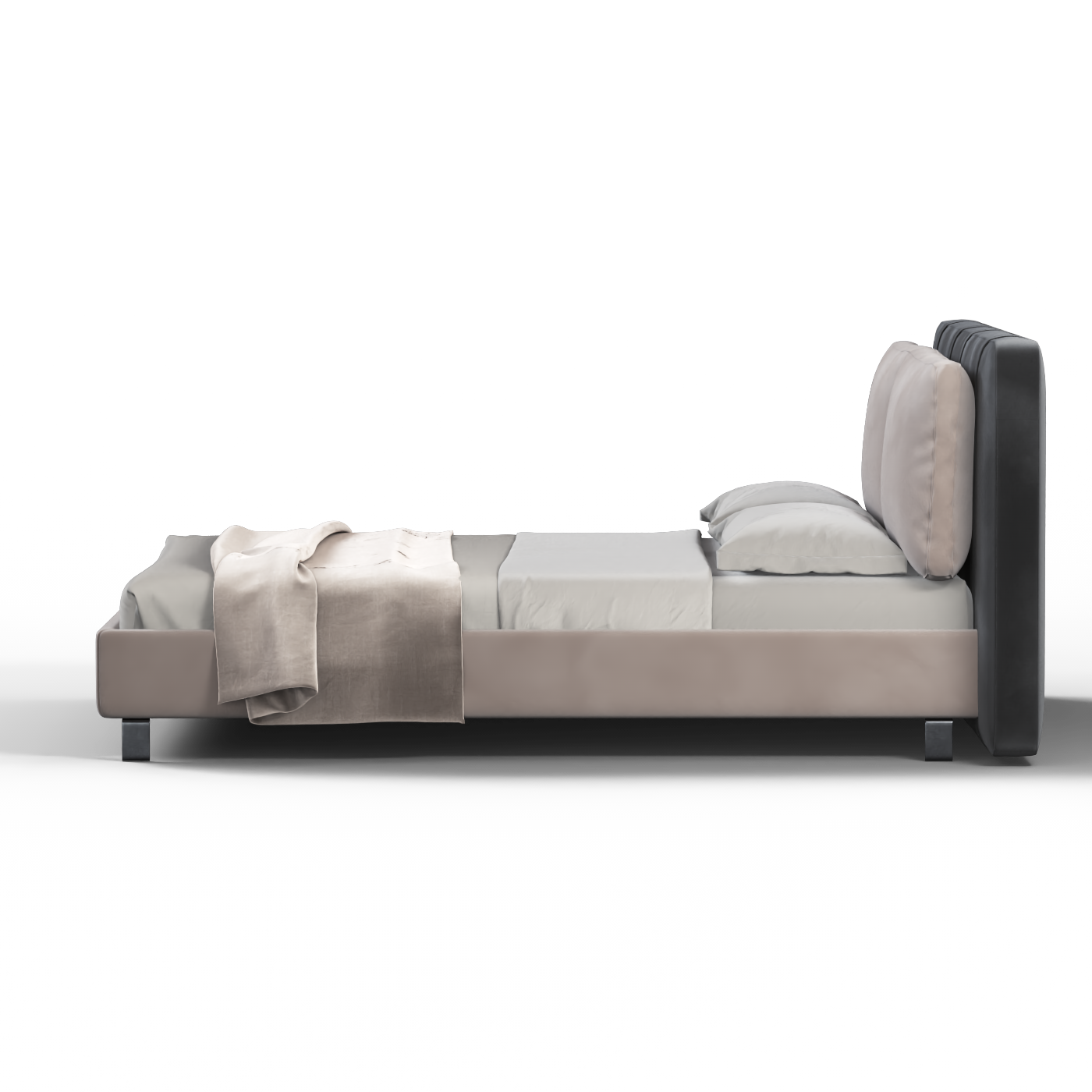 Giovanna Double Bed with Elegant Headboard