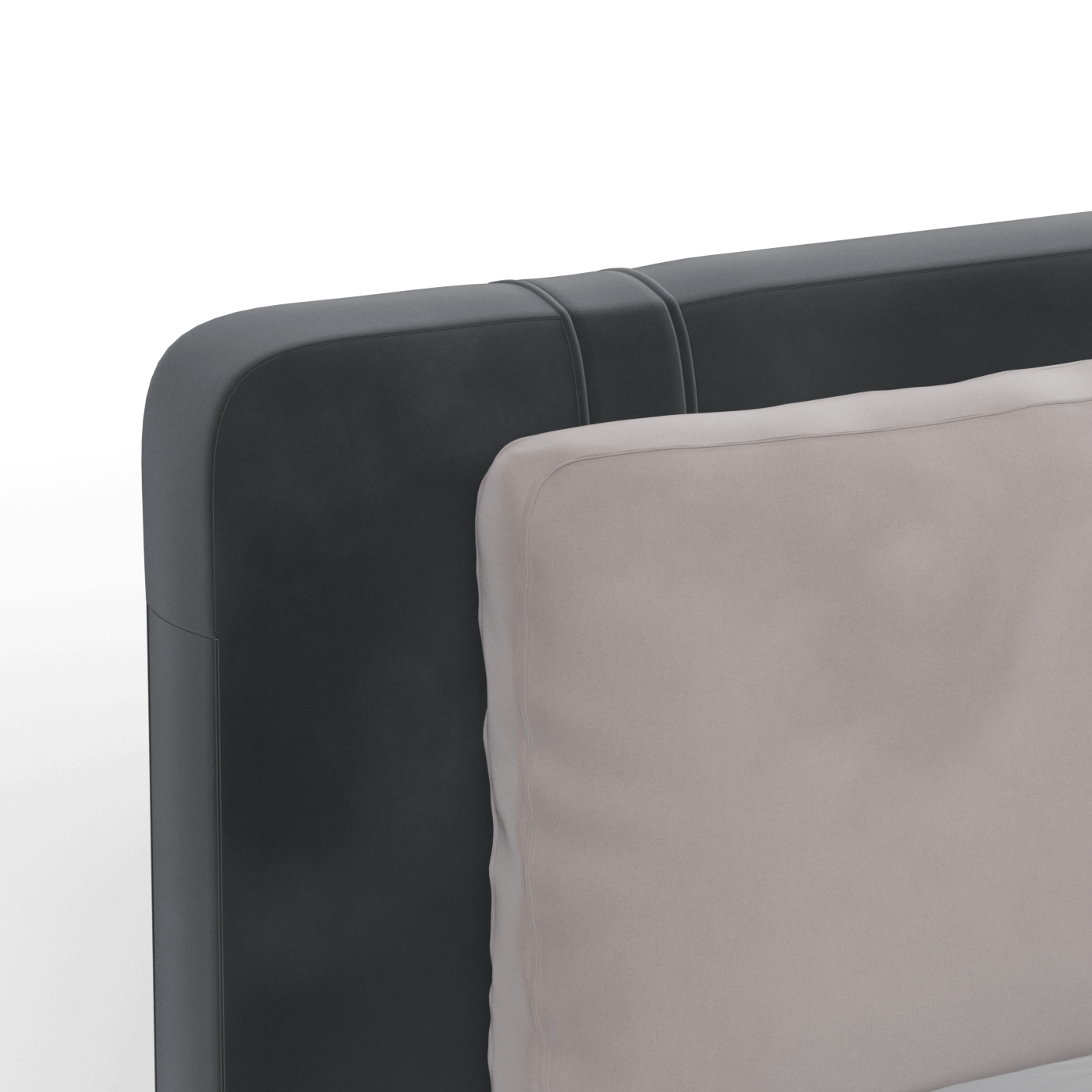 Giovanna Double Bed with Elegant Headboard
