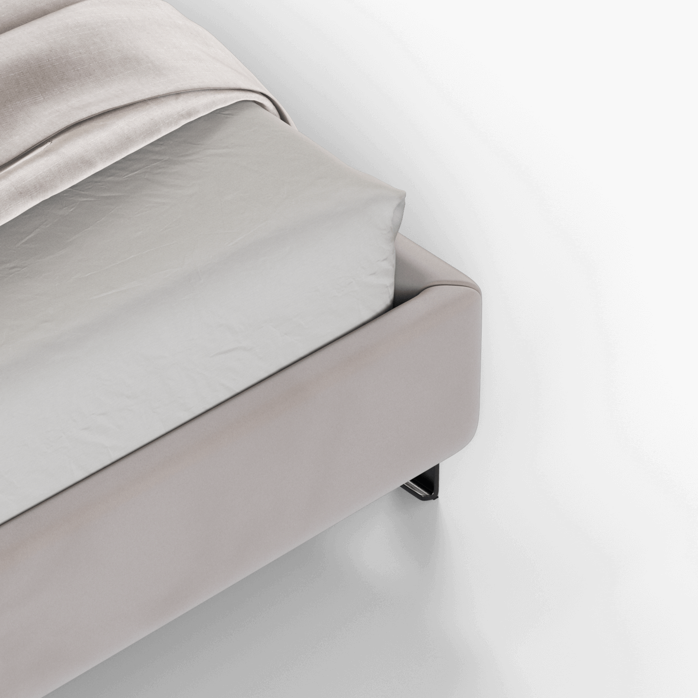 Giovanna Double Bed with Elegant Headboard