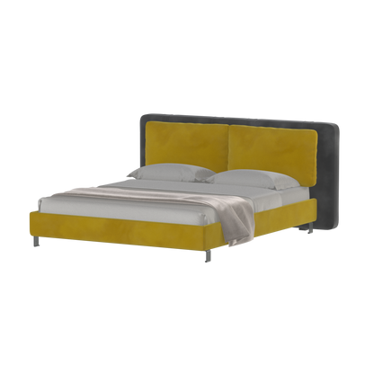 Giovanna Double Bed with Elegant Headboard