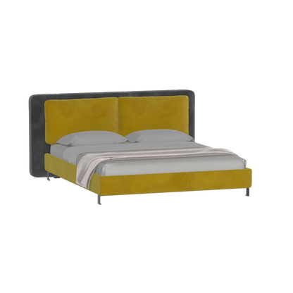 Giovanna Double Bed with Elegant Headboard