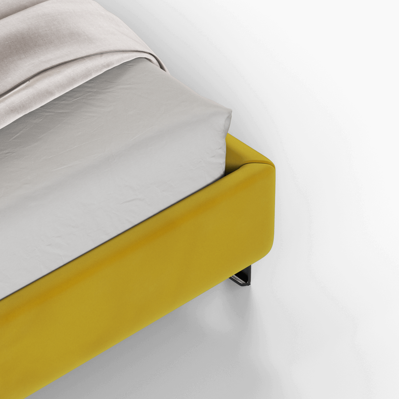 Giovanna Double Bed with Elegant Headboard