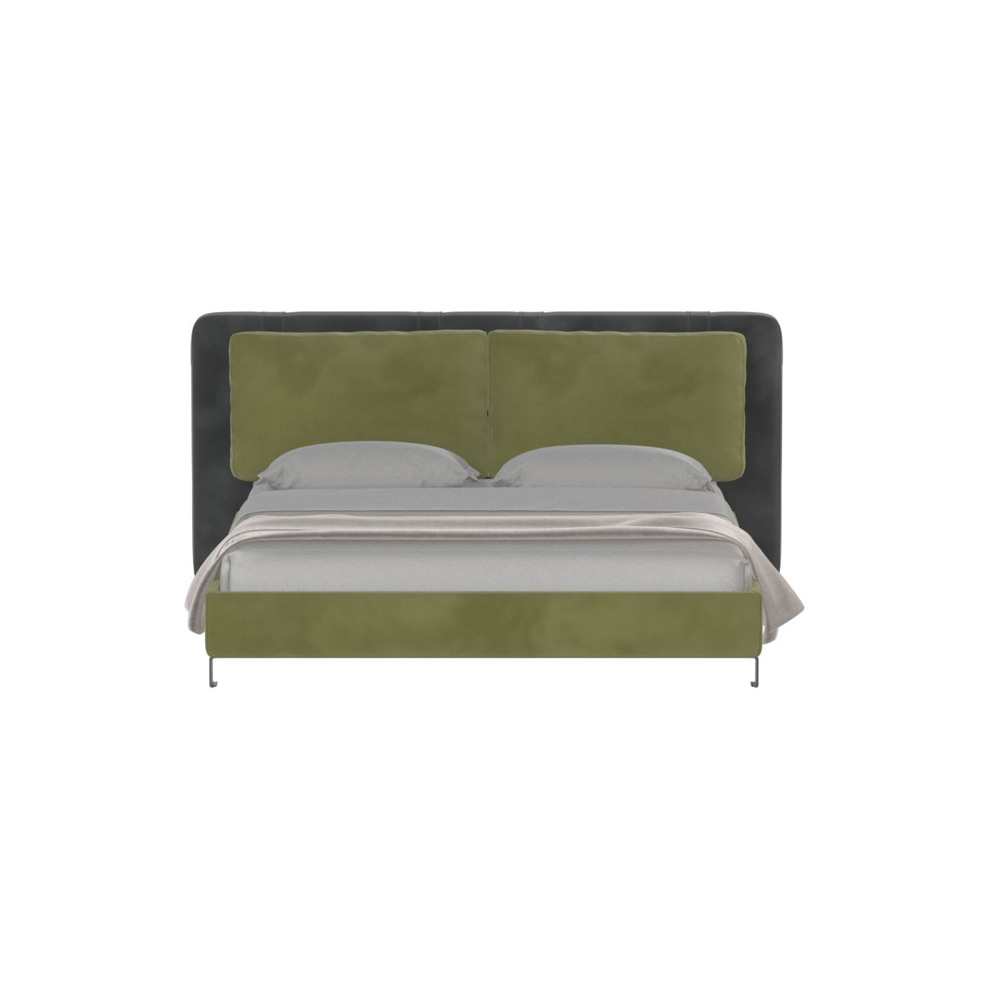 Giovanna Double Bed with Elegant Headboard