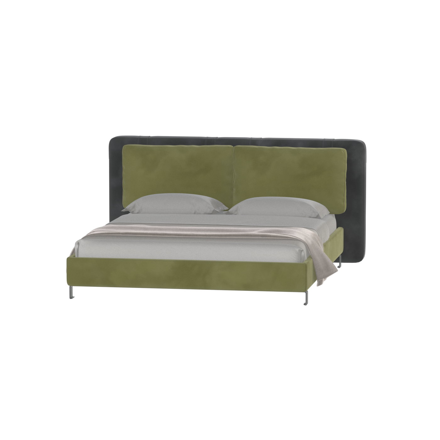 Giovanna Double Bed with Elegant Headboard