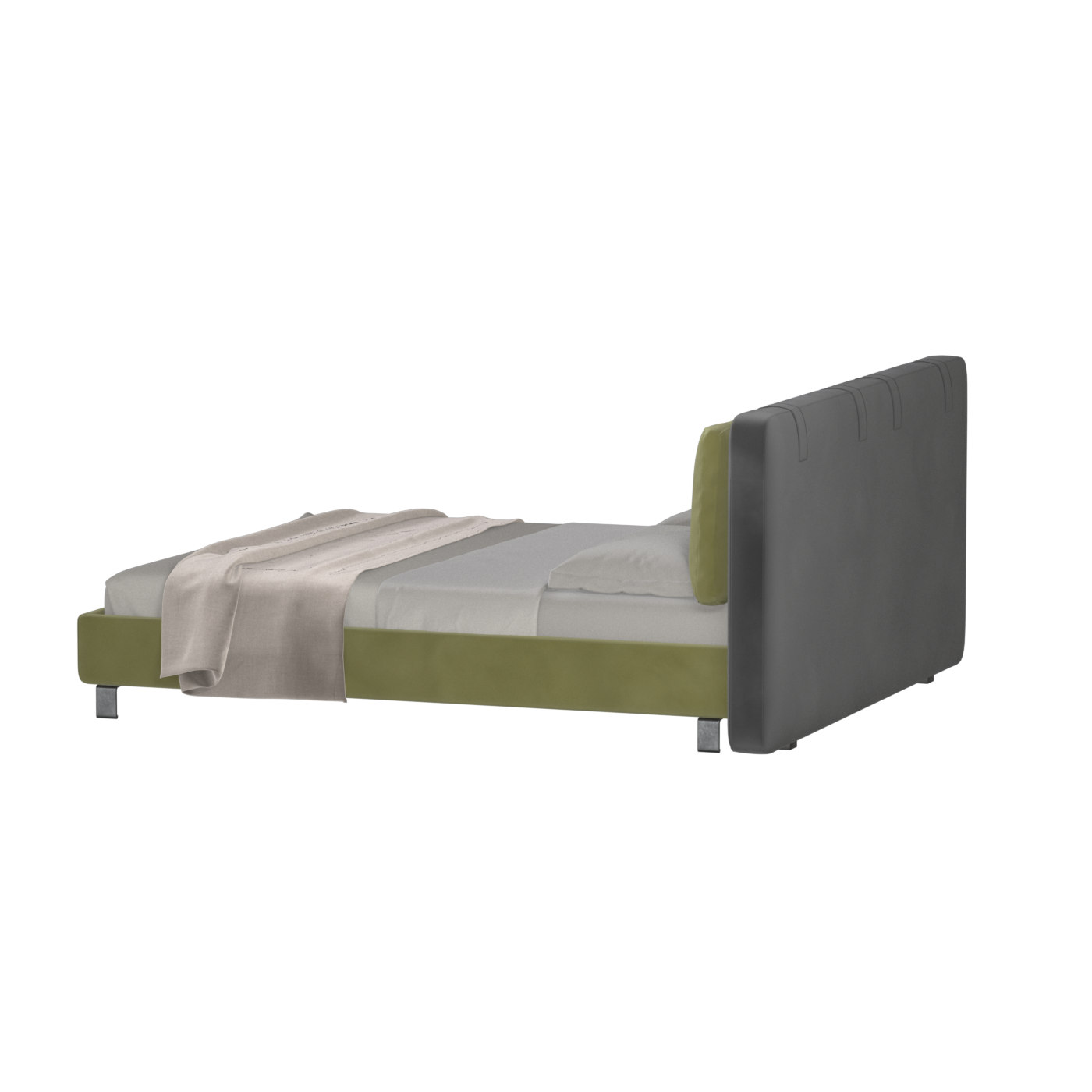 Giovanna Double Bed with Elegant Headboard
