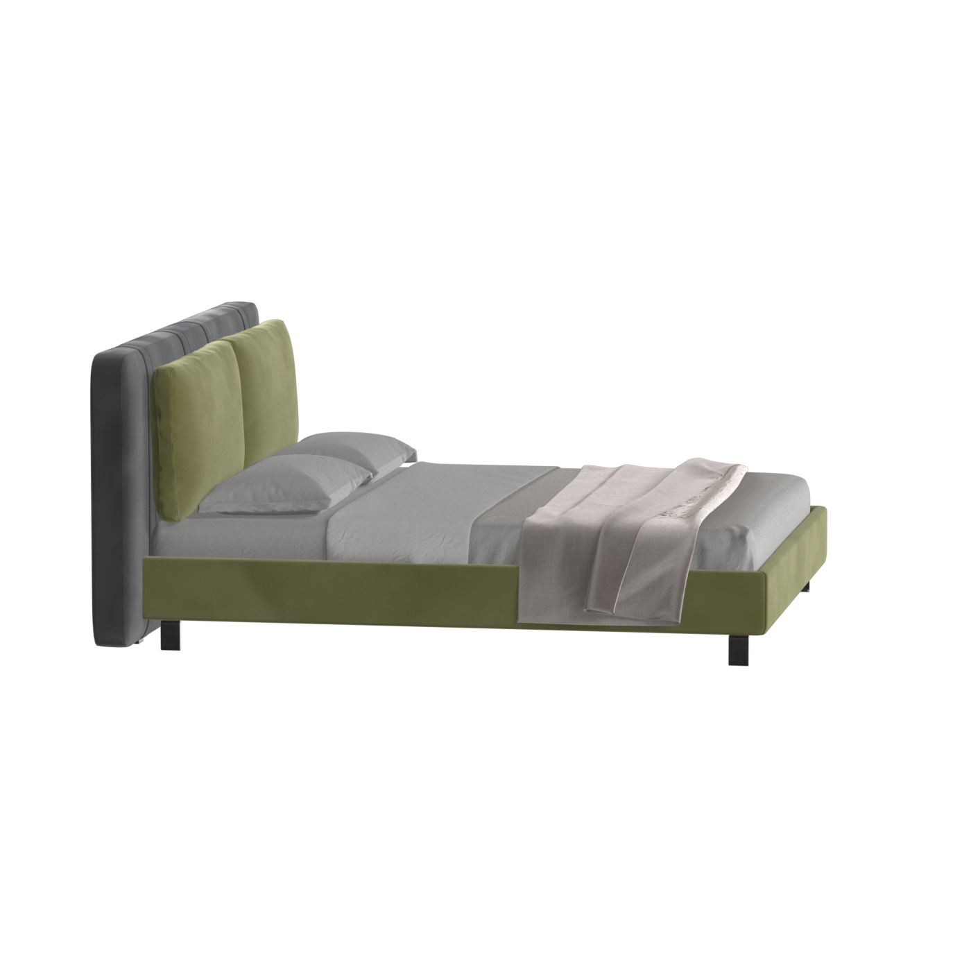Giovanna Double Bed with Elegant Headboard