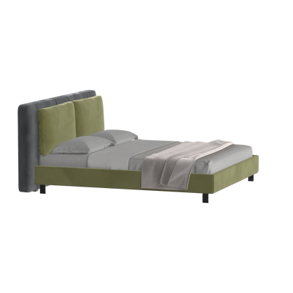 Giovanna Double Bed with Elegant Headboard