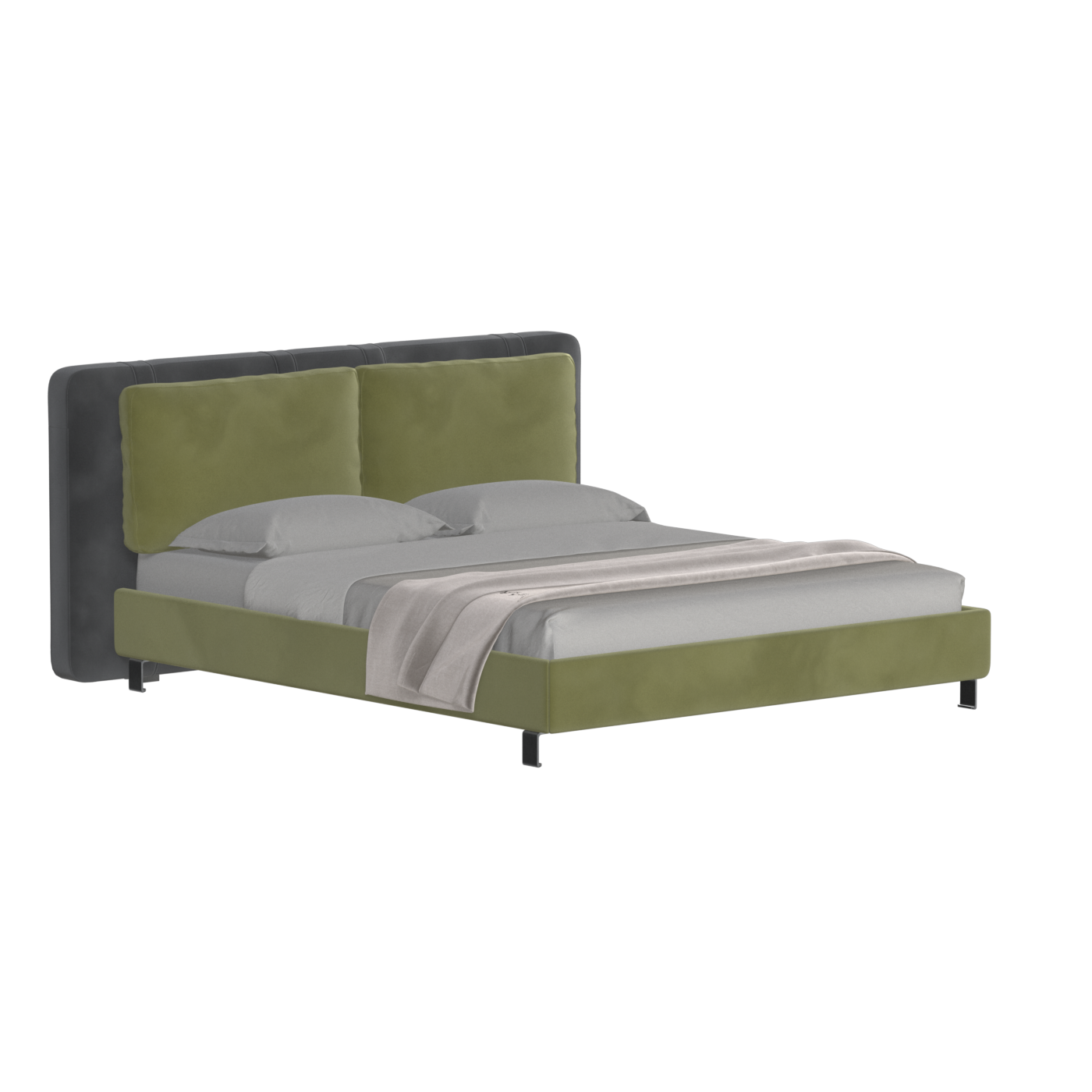 Giovanna Double Bed with Elegant Headboard