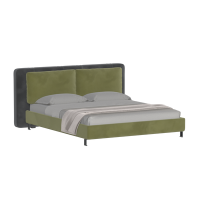 Giovanna Double Bed with Elegant Headboard