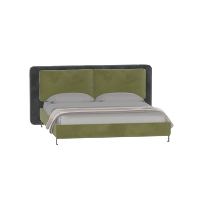 Giovanna Double Bed with Elegant Headboard