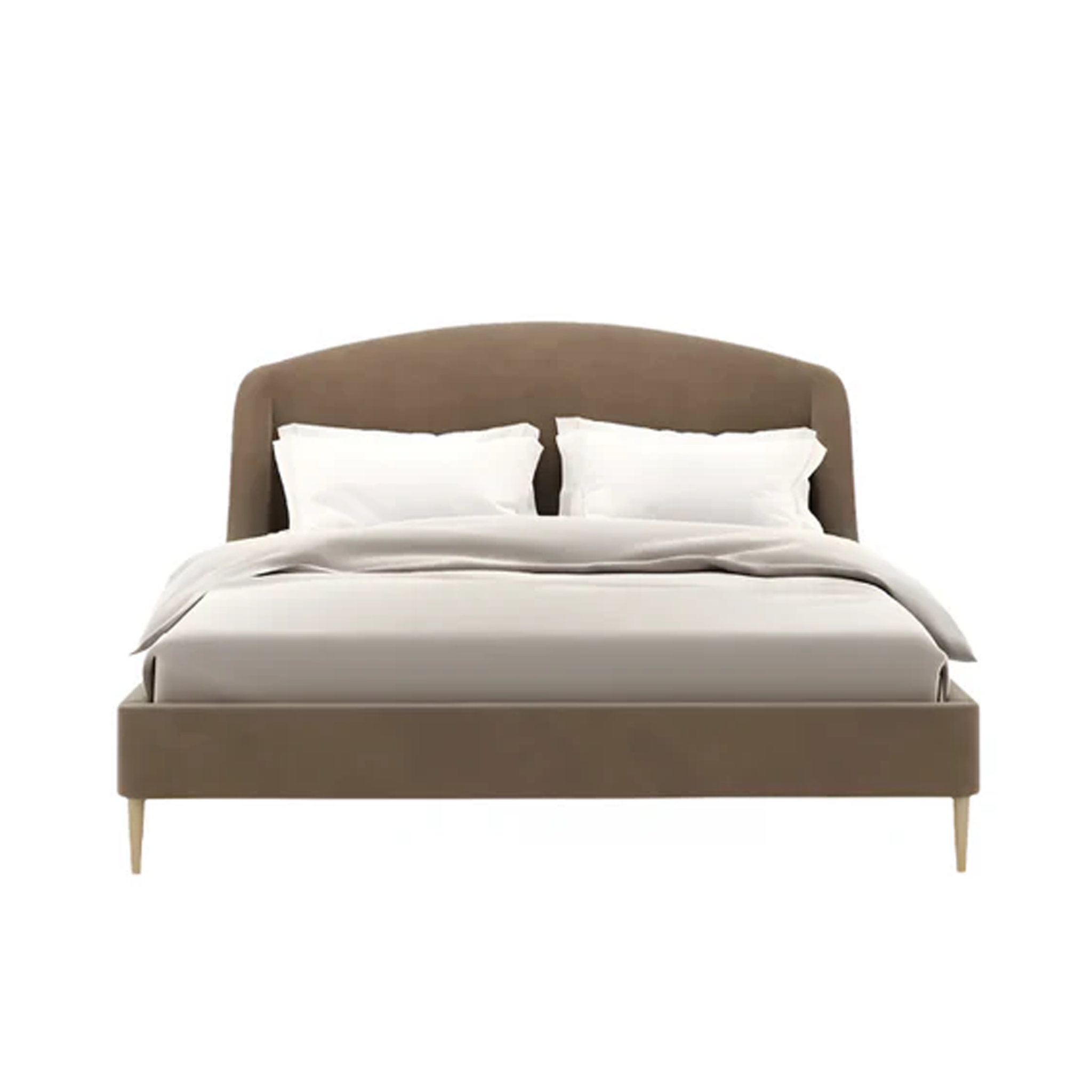 Amelie Double Bed with Rounded Lines