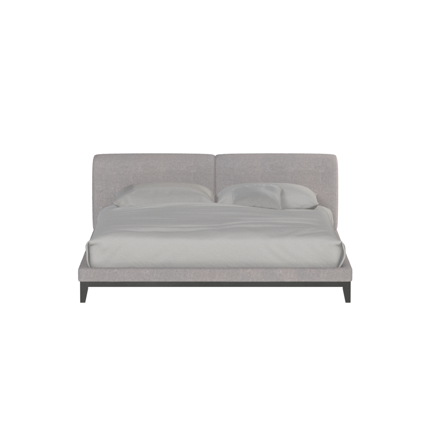 Infinity Upholstered Double Bed with Elegant Headboard